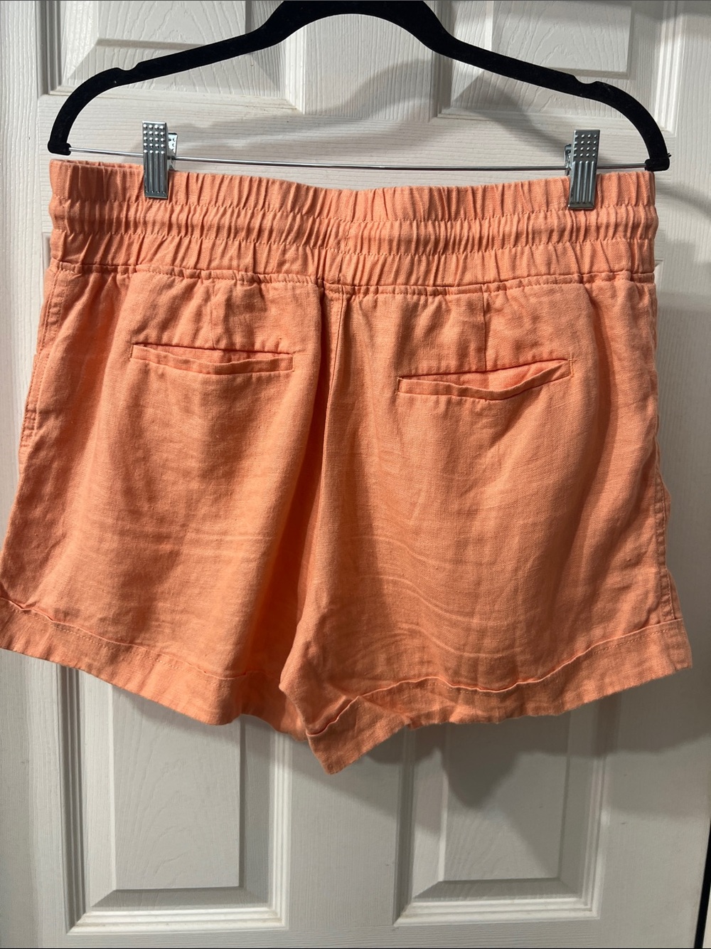 Athleta Cabo 4” Linen Shorts in Cactus Peach Size 12 - Picture 7 of 7